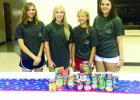 The Cotton Blossoms had a canned food drive to benefit Council on Aging June 28. This community service project is one of many the girls will be participating in for this year. Among those taking part were Jenna Brakefield, Madison Parker, Ellie Jo Barker and Christianna Papadopolous.